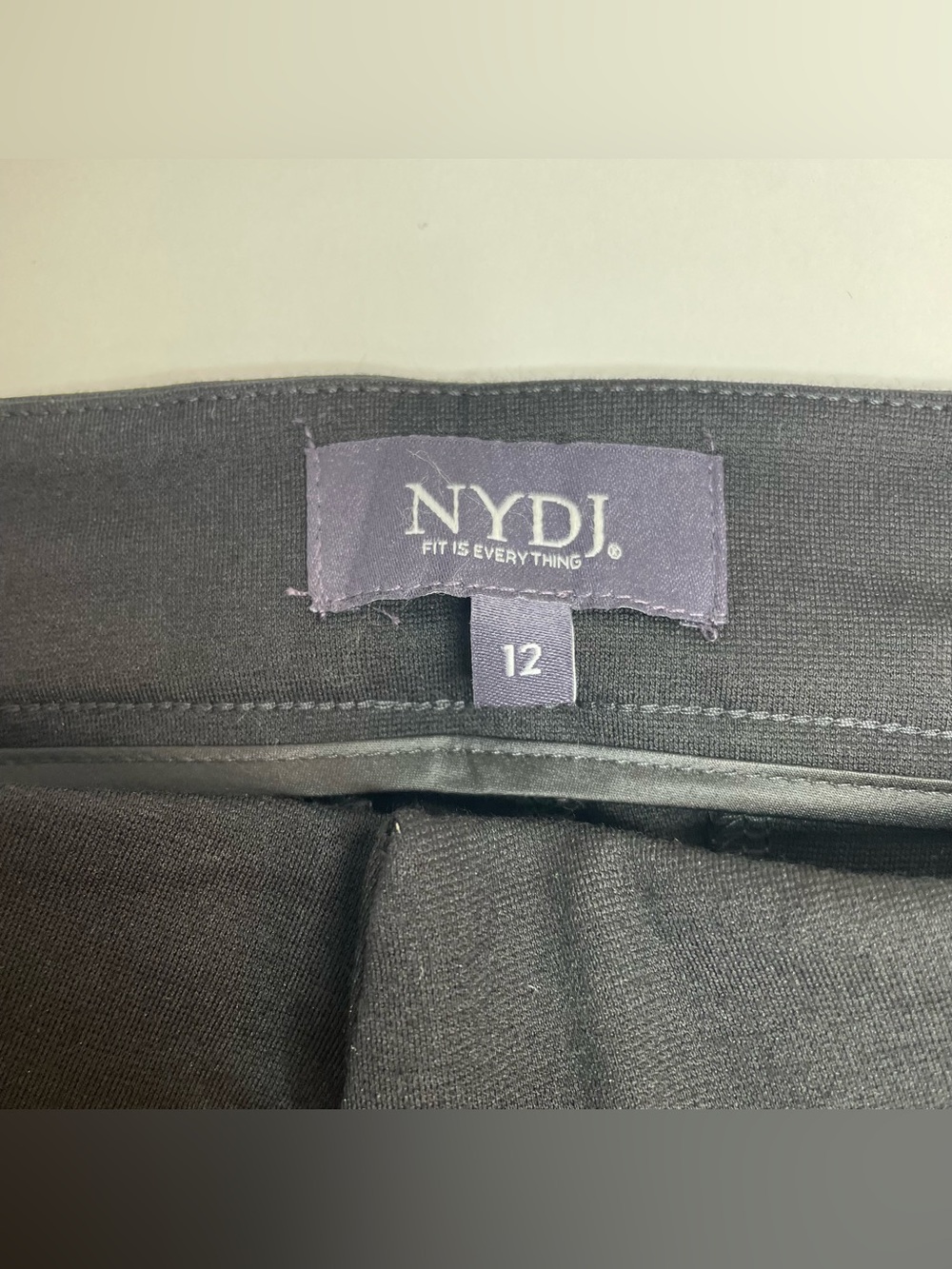 NYDJ Slim Trouser Pants in Black Dress Pants Size 12 New NWT - Picture 3 of 7